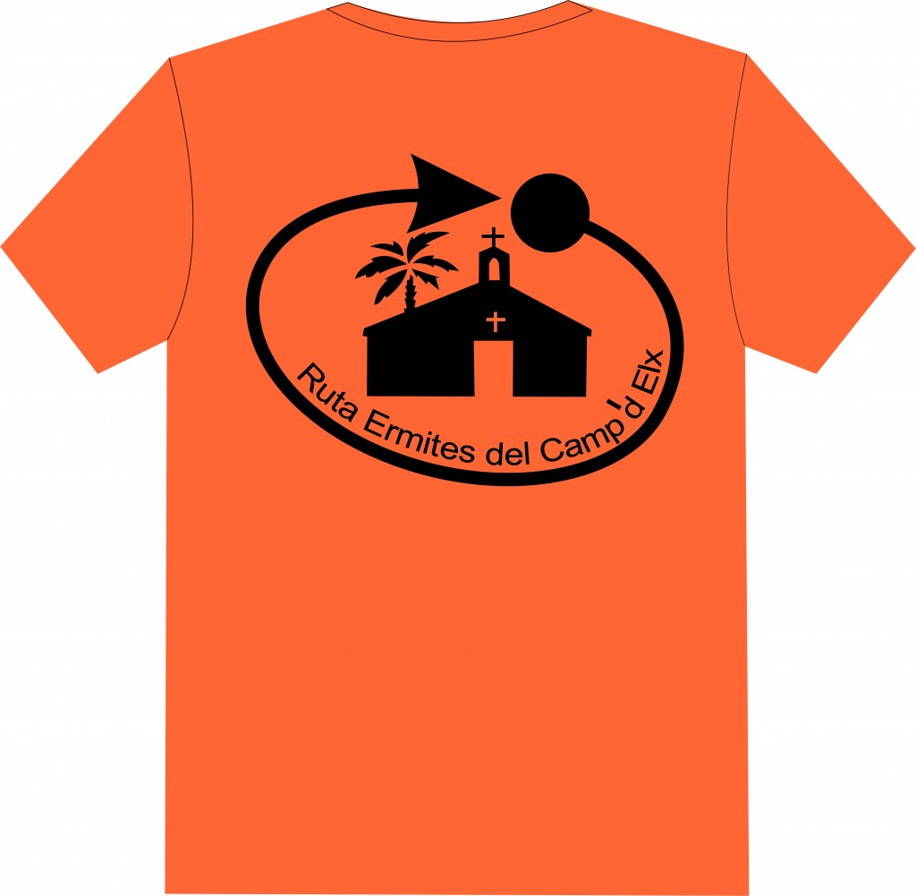 Camiseta Participantes RecE frontal naranja y negro