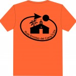 Camiseta Participantes RecE frontal naranja y negro