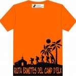 Camiseta Participantes RecE trasera naranja y negro