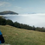 Precioso el "mar de nubes" visto desde arriba.